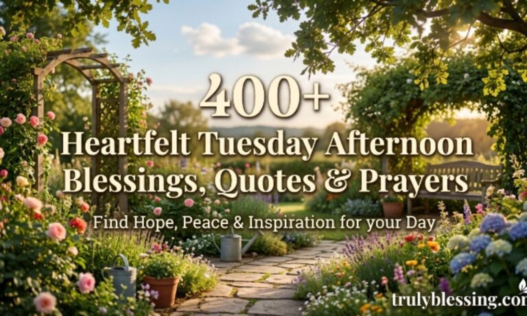 400+ Heartfelt Tuesday Afternoon Blessings, Quotes & Prayers