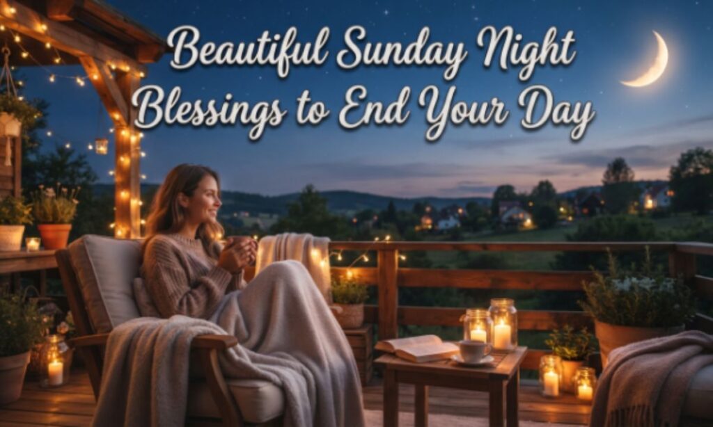 Beautiful Sunday Night Blessings to End Your Day