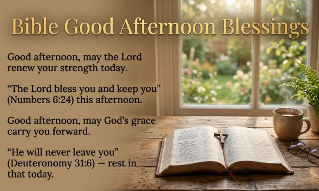 Bible Good Afternoon Blessings