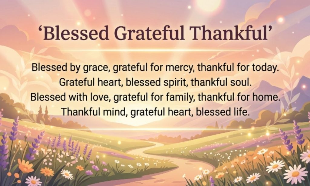 Blessed Grateful Thankful