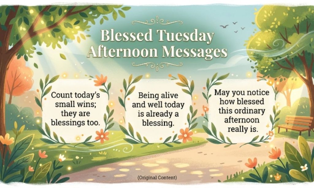 Blessed Tuesday Afternoon Messages