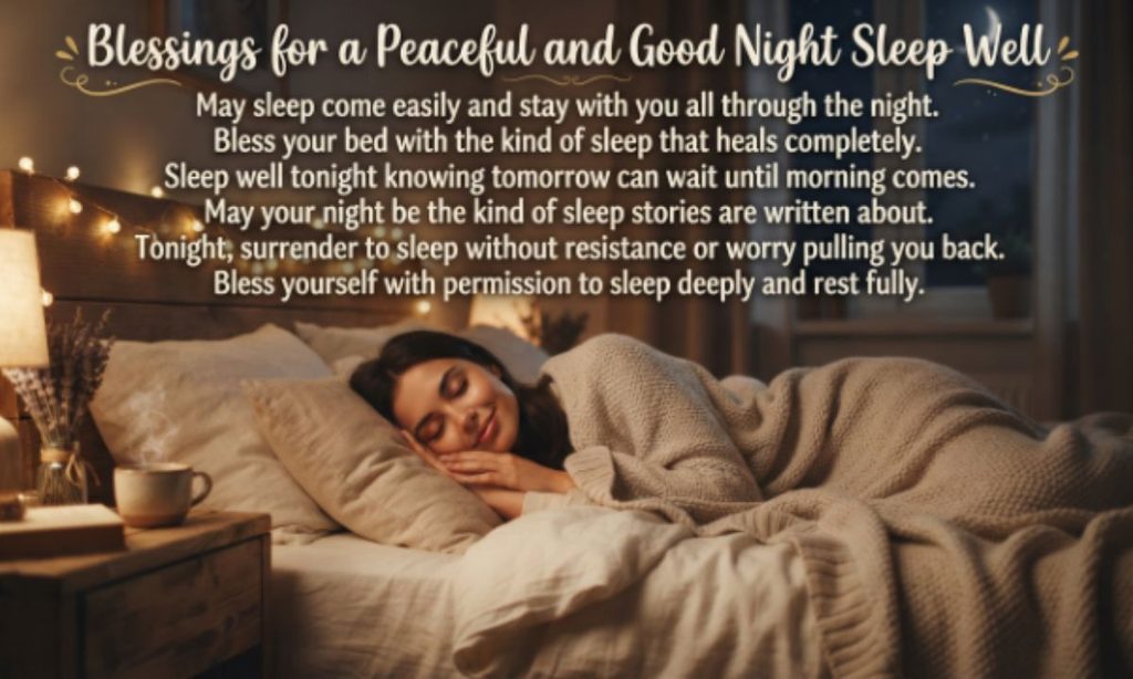 Blessings for a Peaceful and Good Night Sleep Well