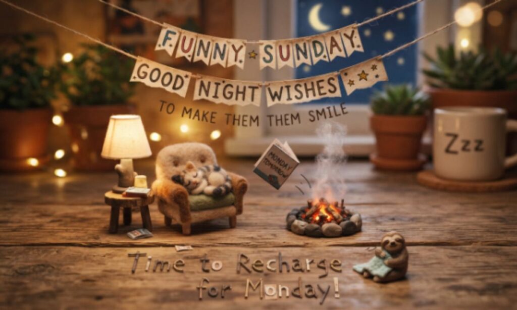 Funny Sunday Good Night Wishes to Make Them Smile