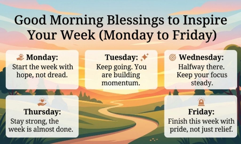 Good Morning Blessings to Inspire Your Week (Monday to Friday)