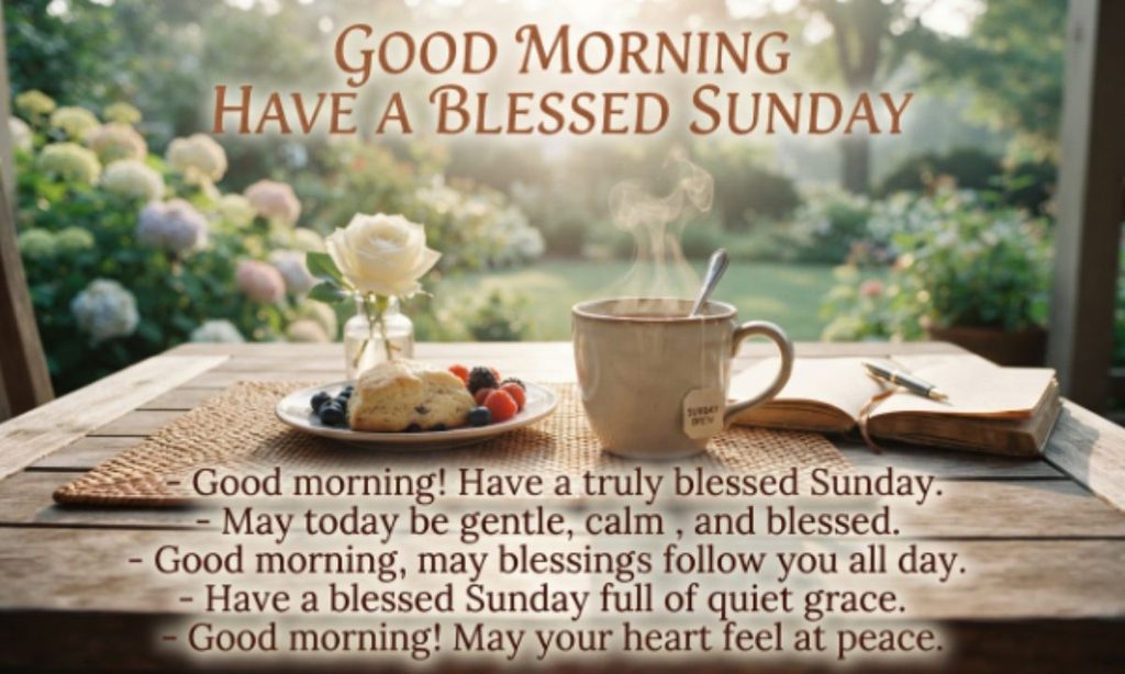 Good Morning Have a Blessed Sunday