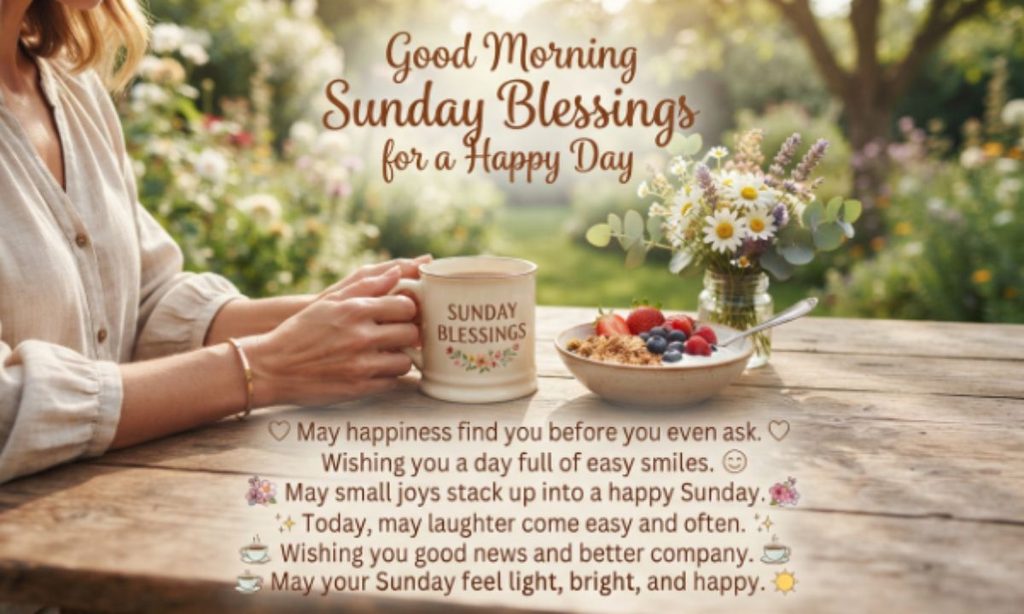 Good Morning Sunday Blessings for a Happy Day