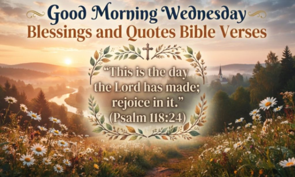 Good Morning Wednesday Blessings And Quotes Bible Verses