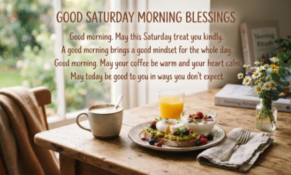 Good Saturday Morning Blessings