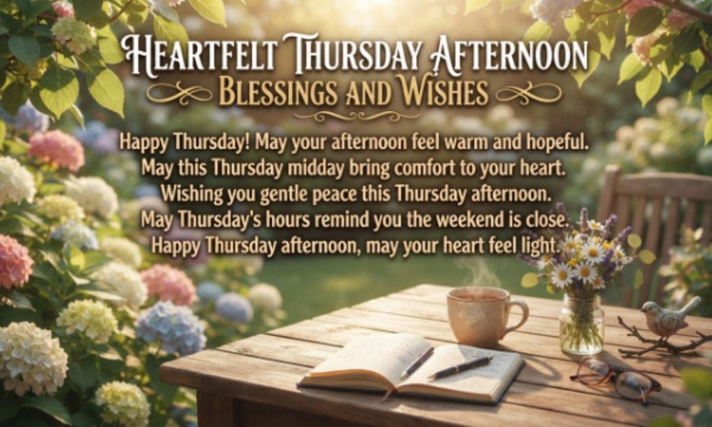 Heartfelt Thursday Afternoon Blessings and Wishes