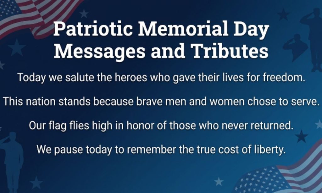 Patriotic Memorial Day Messages and Tributes