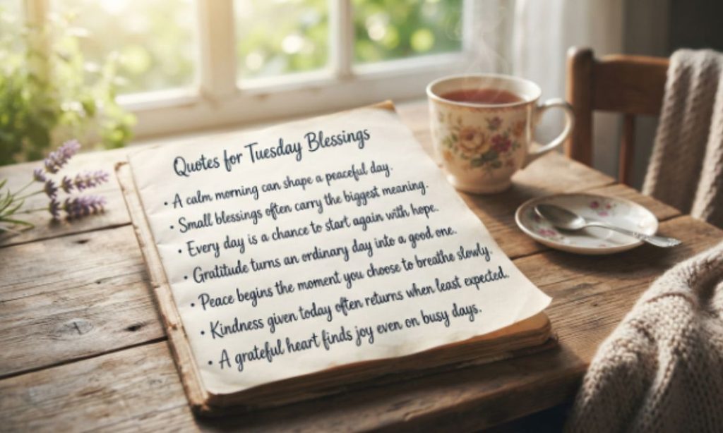 Quotes for Tuesday Blessings