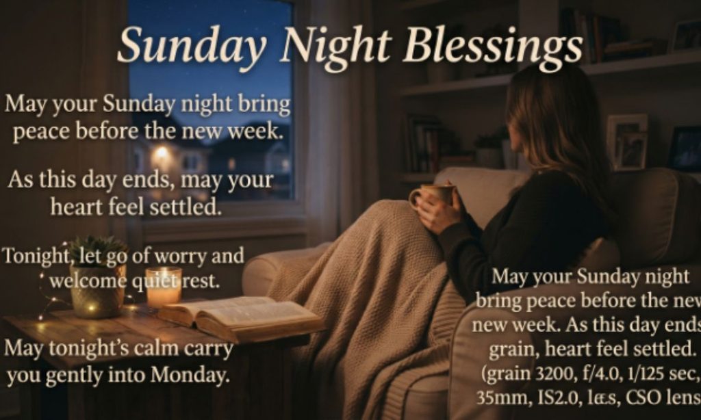 Sunday Night Blessings