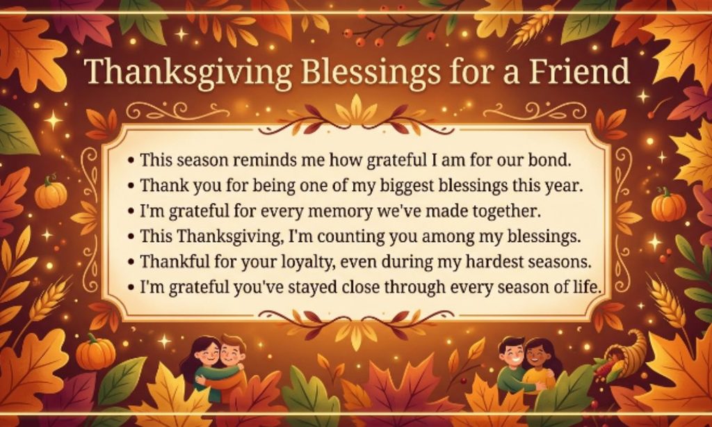 Thanksgiving Blessings for a Friend