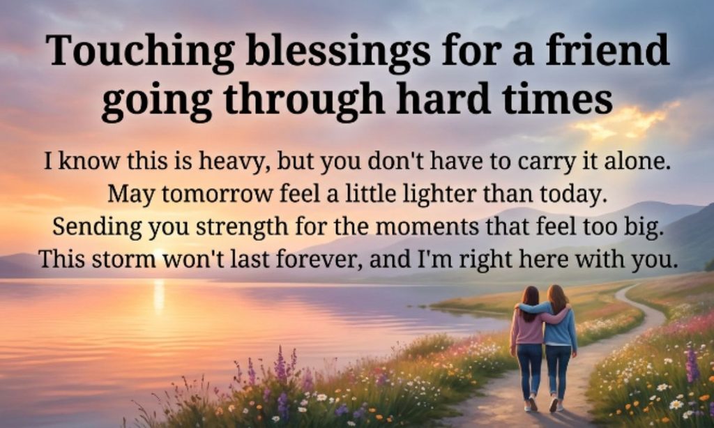 Touching blessings for a friend going through hard times