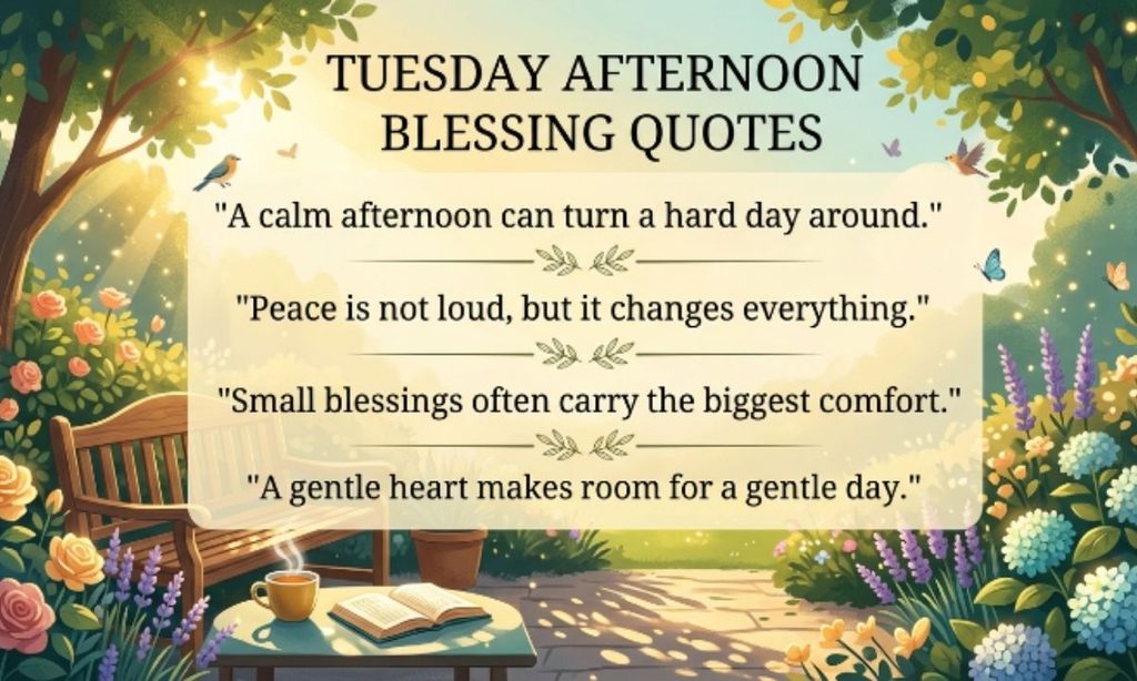 Tuesday Afternoon Blessing Quotes