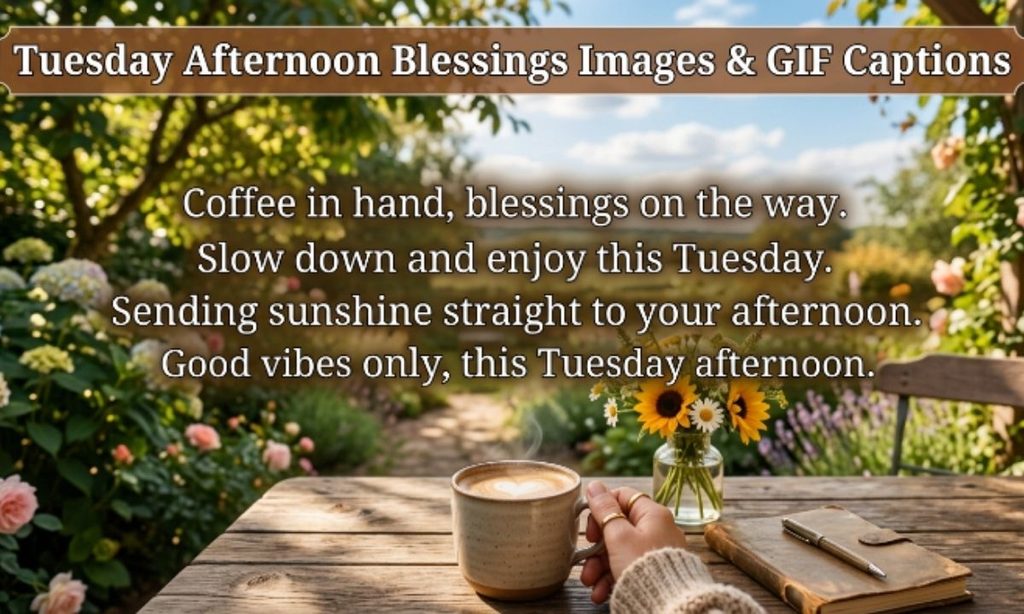 Tuesday Afternoon Blessings Images & GIF Captions