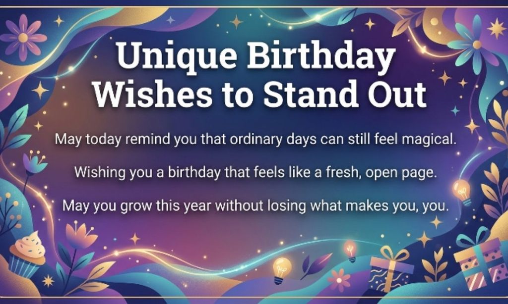 Unique Birthday Wishes to Stand Out