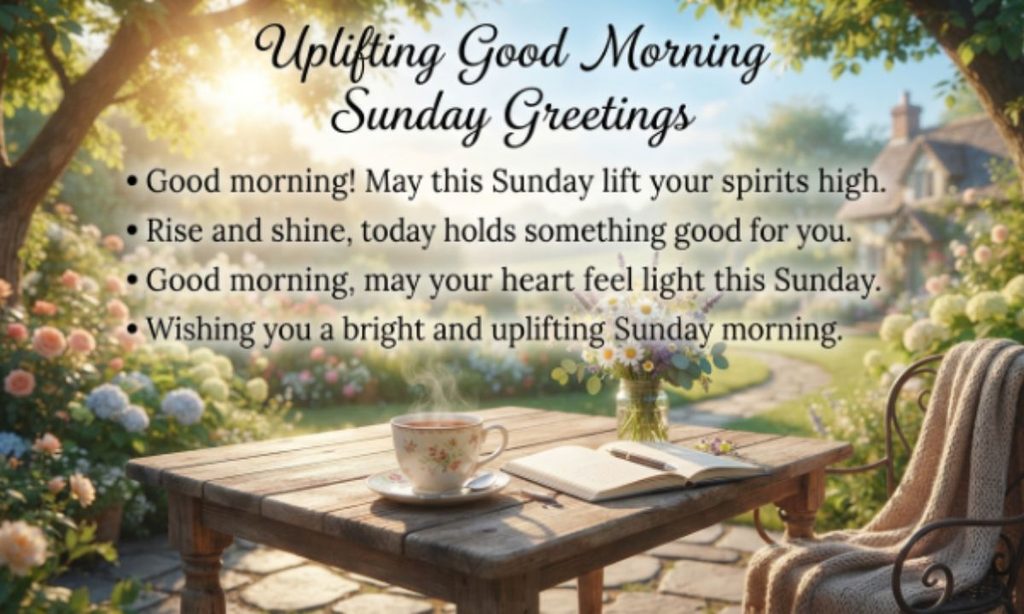 Uplifting Good Morning Sunday Greetings