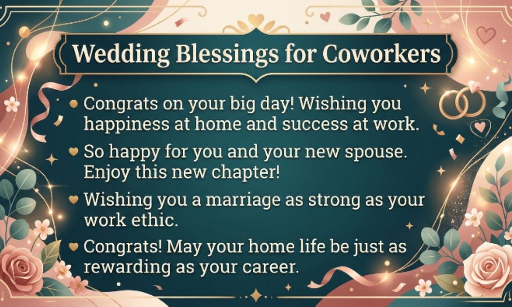 Wedding Blessings for Coworkers