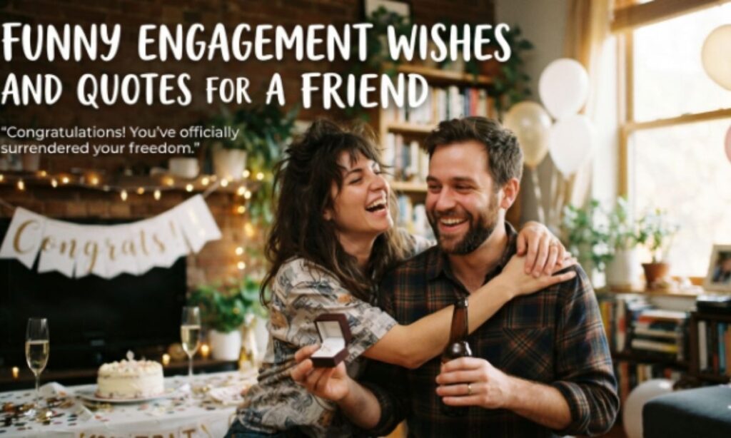 Funny Engagement Wishes and Quotes for a Friend