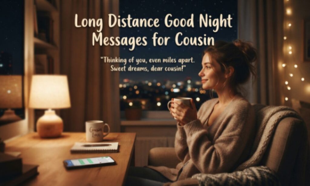 Long Distance Good Night Messages for Cousin