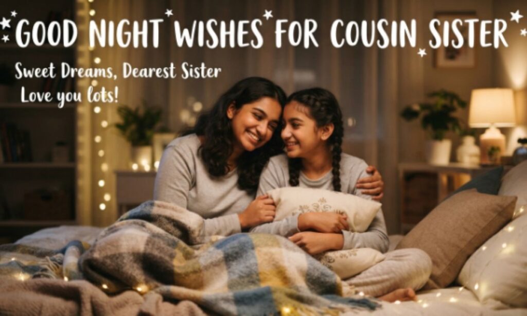 Good Night Wishes for Cousin Sister