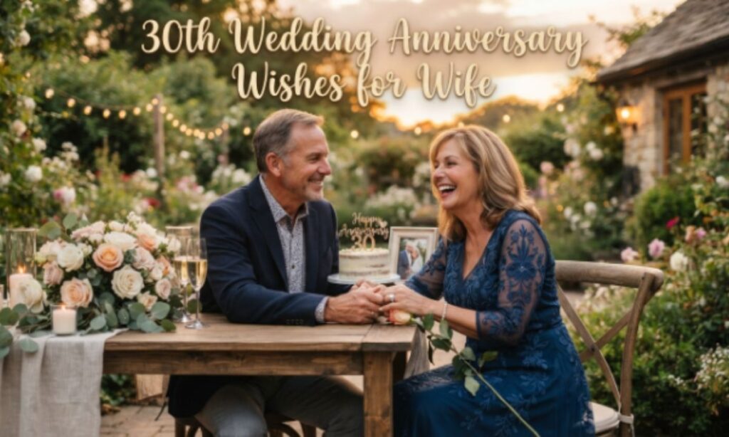 30th Wedding Anniversary Wishes for a Fabulous Friend