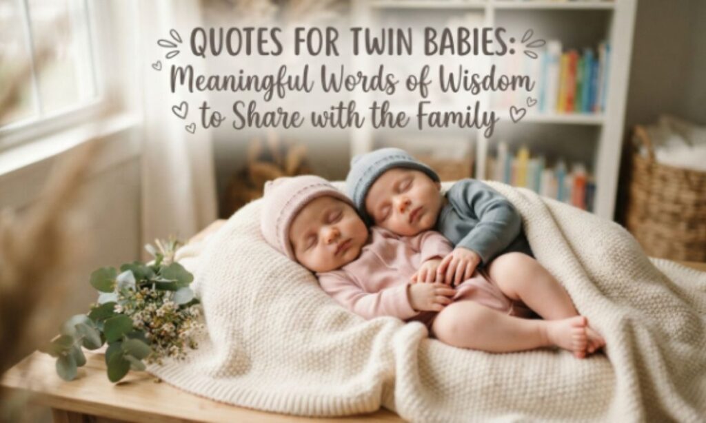 Quotes for Twin Babies: Meaningful Words of Wisdom to Share with the Family