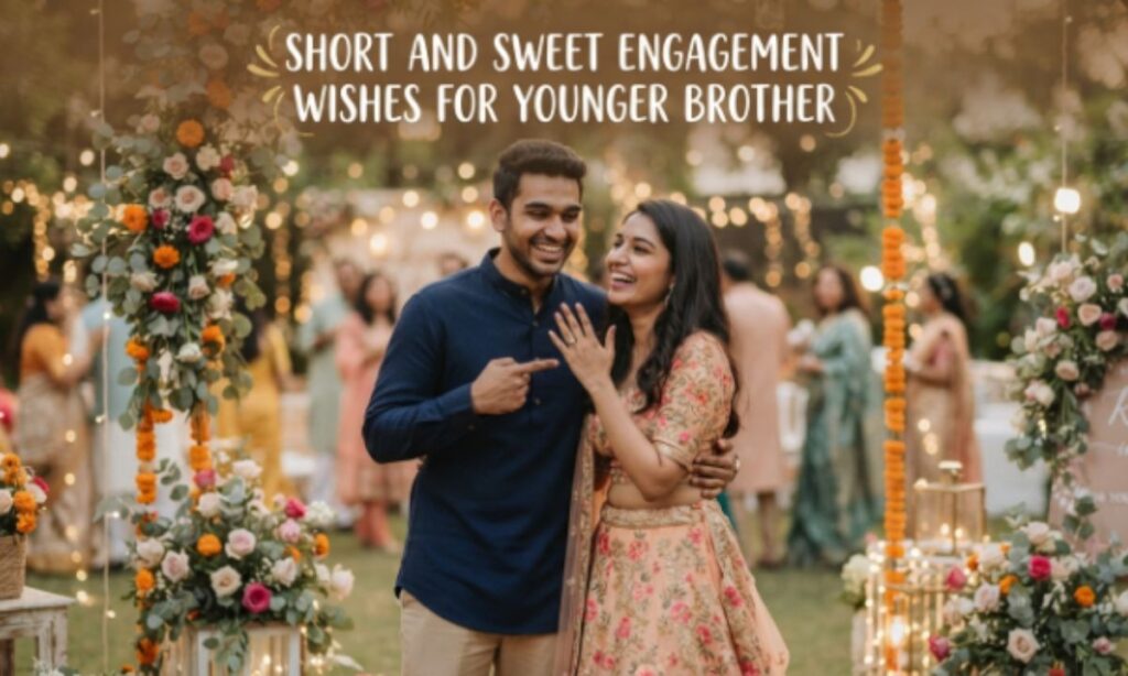 Short and Sweet Engagement Wishes for Younger Brother