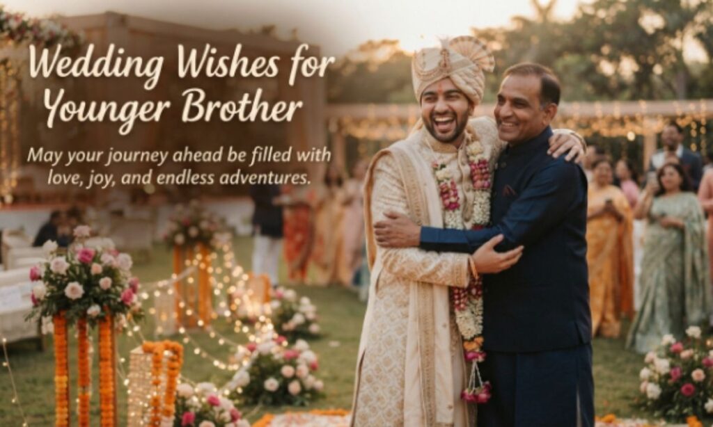 Wedding Wishes for Younger Brother