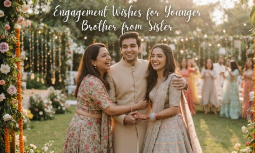 Engagement wishes for younger brother from sister