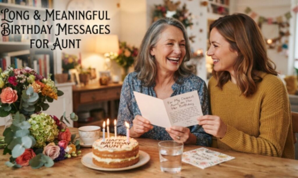 Long & Meaningful Birthday Messages for Aunt