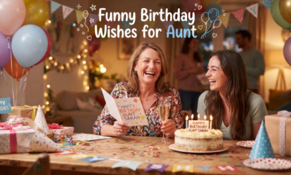 Funny Birthday Wishes for Aunt
