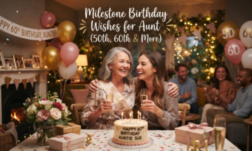 Milestone Birthday Wishes for Aunt (50th, 60th & More)