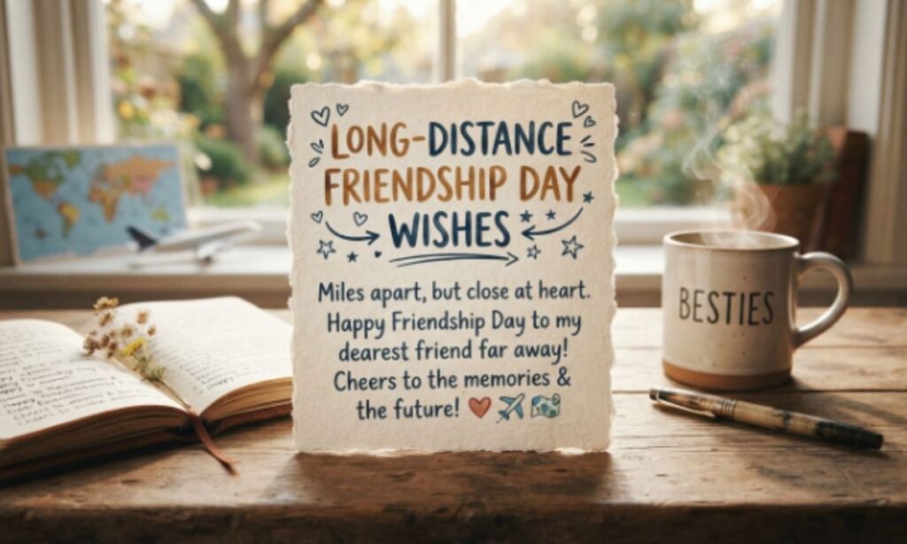 Long-Distance Friendship Day Wishes