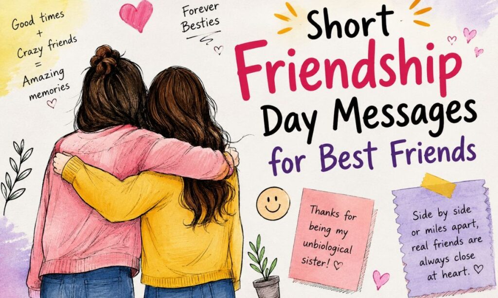 Short Friendship Day Messages for Best Friends