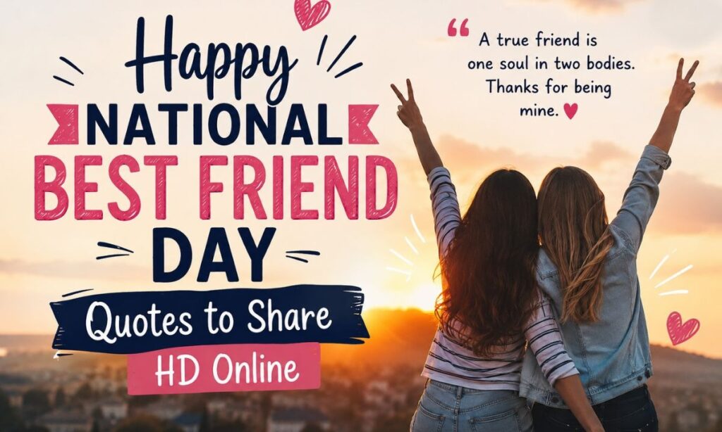 Happy National Best Friend Day Quotes to Share HD Online