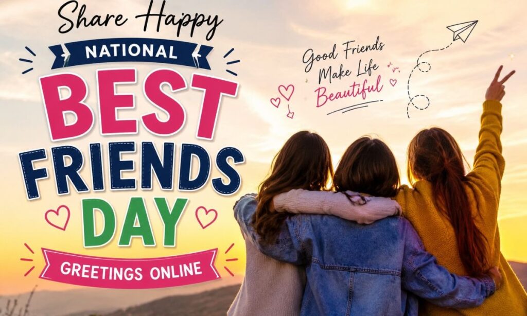 Share Happy National Best Friends Day Greetings Online