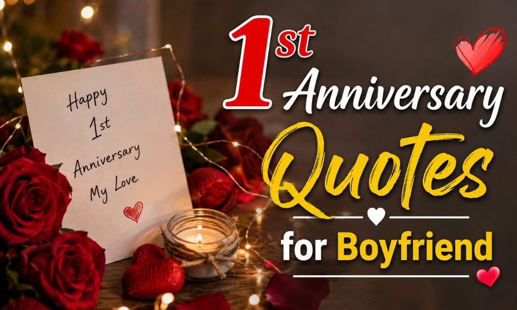 1st Anniversary Quotes for Boyfriend
