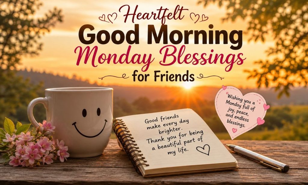 Heartfelt Good Morning Monday Blessings for Friends