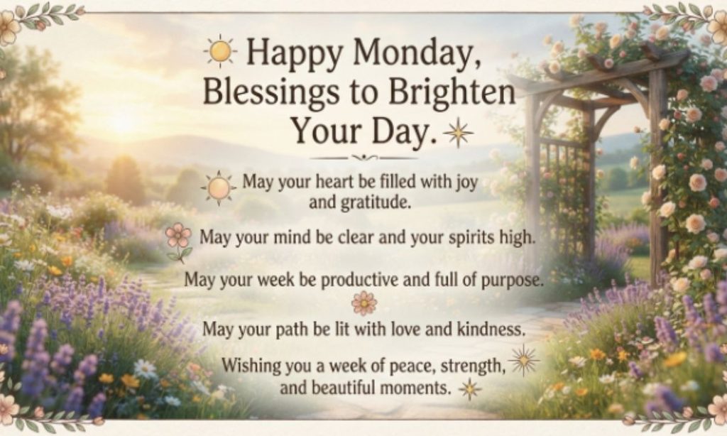 Happy Monday Blessings to Brighten Your Day
