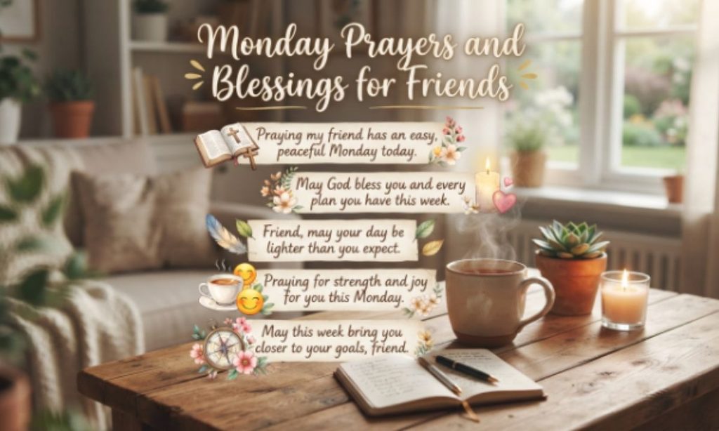 Monday Prayers and Blessings for Friends