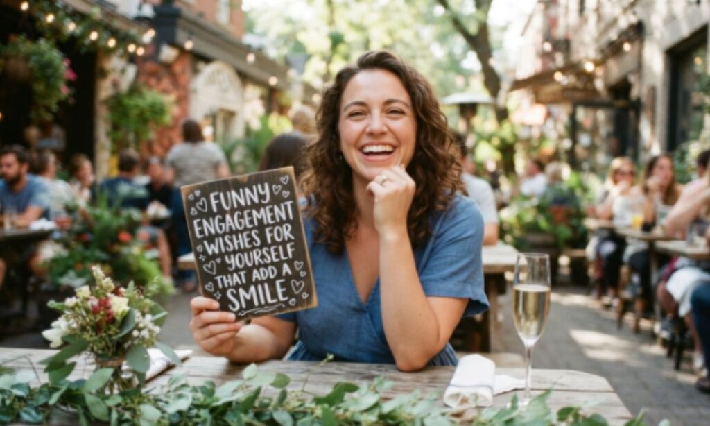 Funny Engagement Wishes for Yourself That Add a Smile