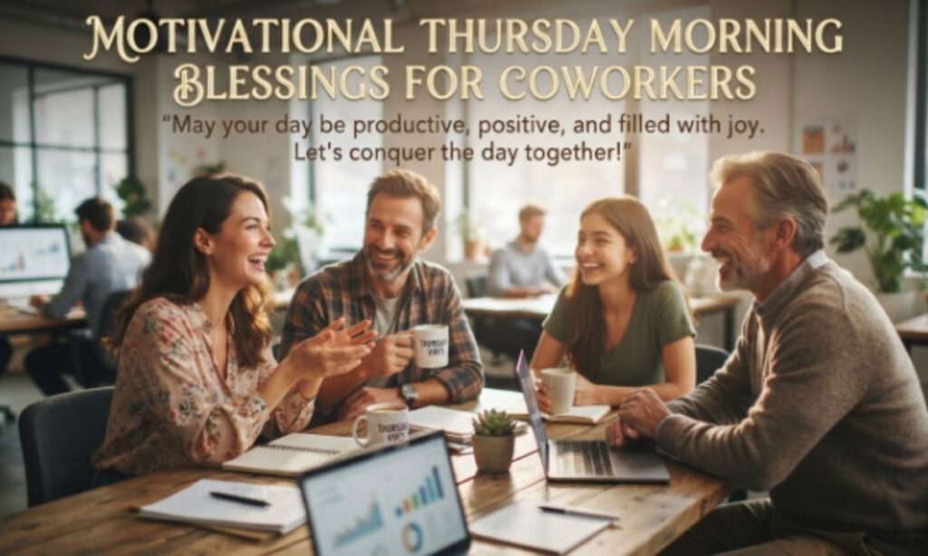 Motivational Thursday Morning Blessings for Coworkers