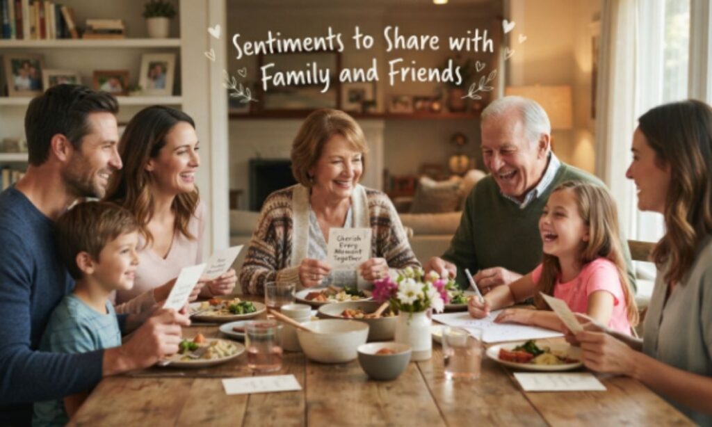 Sentiments to Share with Family and Friends