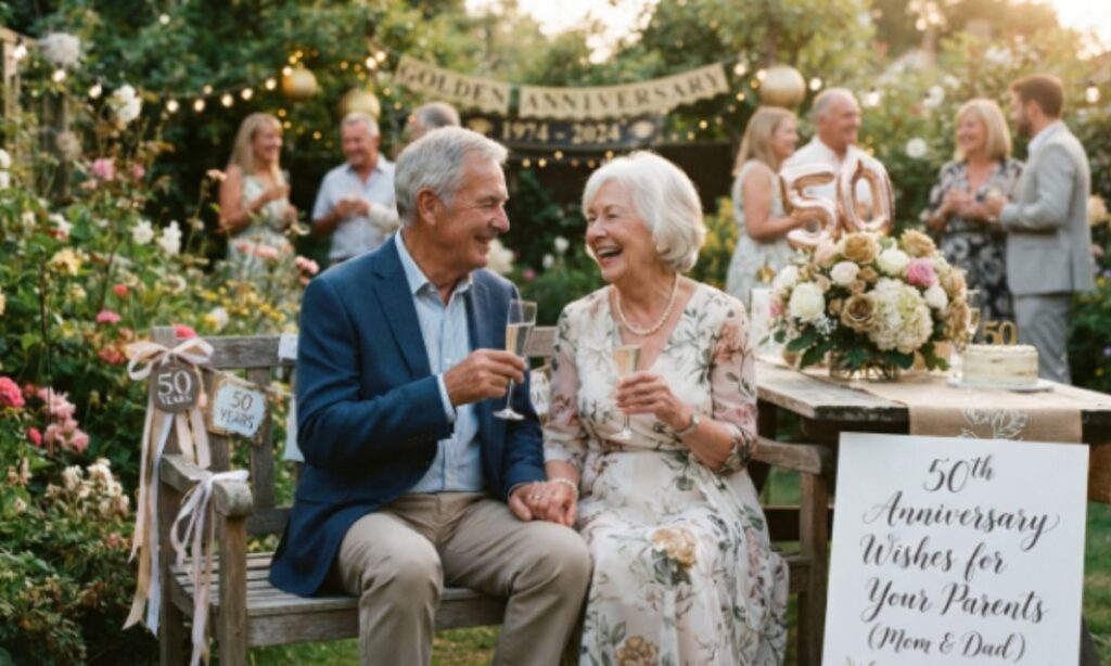 50th Anniversary Wishes for Your Parents (Mom & Dad)