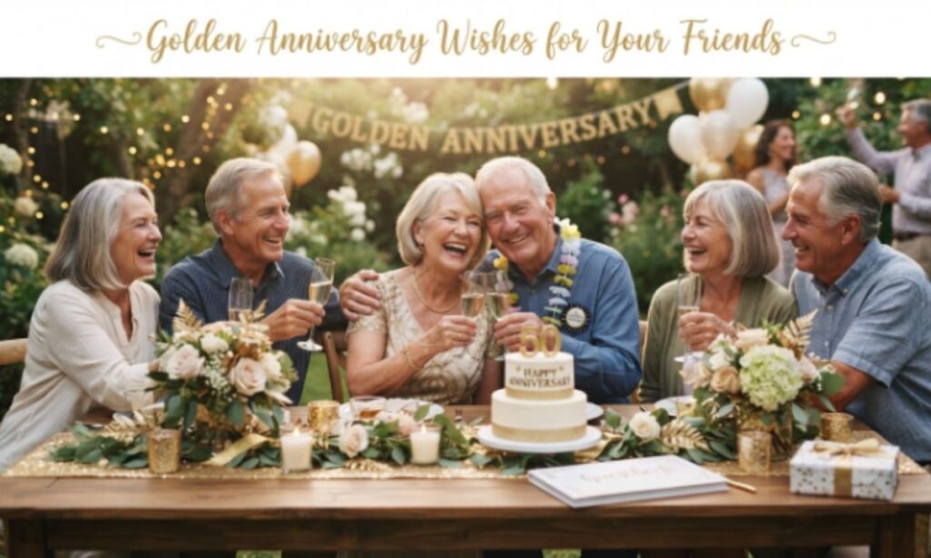 Golden Anniversary Wishes for Your Friends