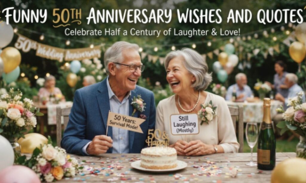 Funny 50th Anniversary Wishes and Quotes