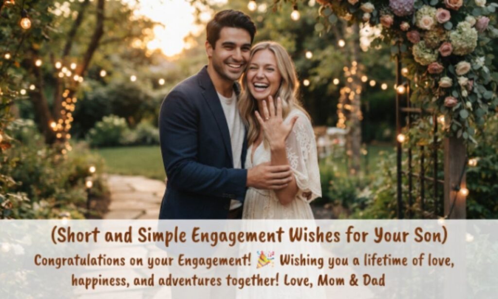 Short and Simple Engagement Wishes for Your Son