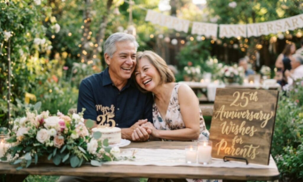 25th Anniversary Wishes for Parents